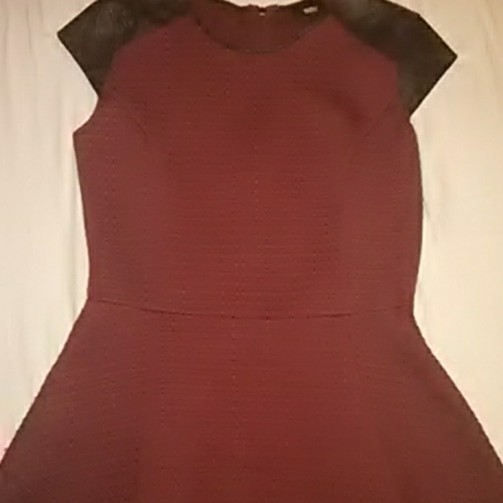 Burgundy dress